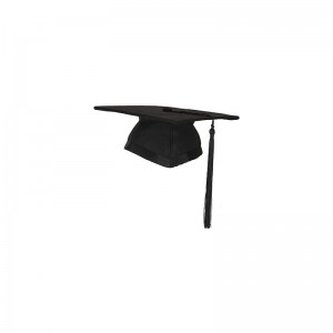 China OEM Deluxe British Mortarboard cheap black felt graduation cap,graduation hat
