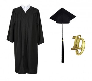 Hot sells matte graduation gown cap and tassel