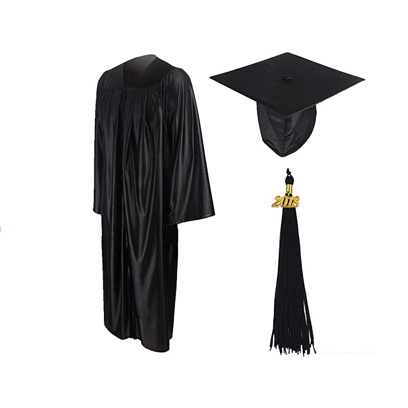 Hot Sell Adult Shiny Graduation Gown with Tassels Featured Image