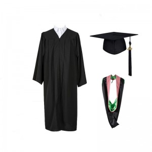 Wholesale high quality graduation cap gown and hood