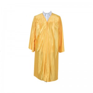 Hot sell Gold Shiny graduation gown