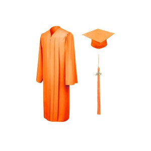 Hotsell Orange Matte Graduation Gown/ graduation gown manufacturer